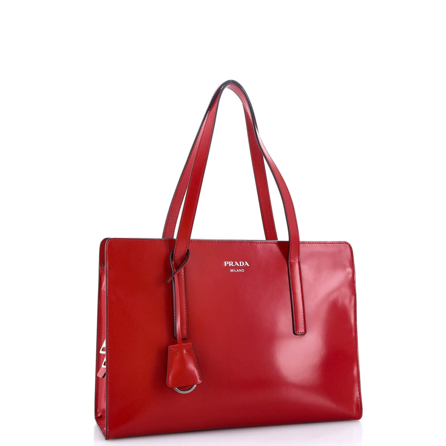 プラダ リ・エディション 1995 トップハンドル トート スパッツォラート レザー ミディアム