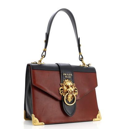 プラダ アニマリエ カイエ コンバーチブル ショルダーバッグ シティ カーフ＆サフィアーノ ミディアム