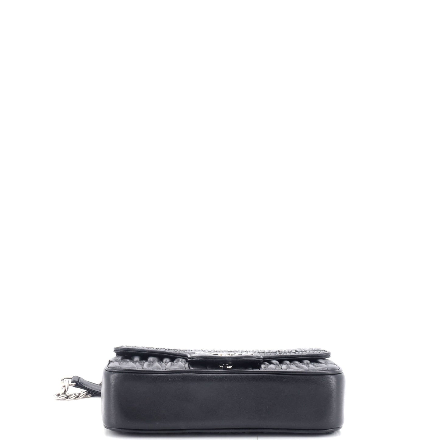 プラダ チェーンフラップショルダーバッグ ナッパゴーフル スモール