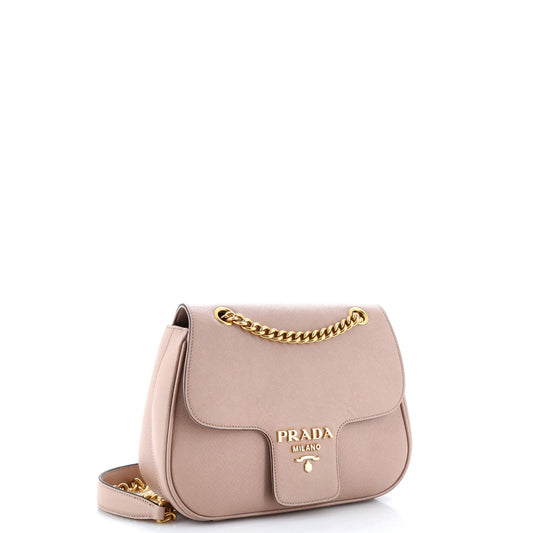プラダ パティーナ フラップ ショルダーバッグ サフィアーノレザー スモール