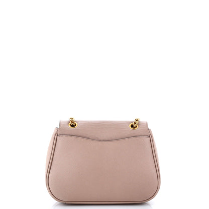 プラダ パティーナ フラップ ショルダーバッグ サフィアーノレザー スモール