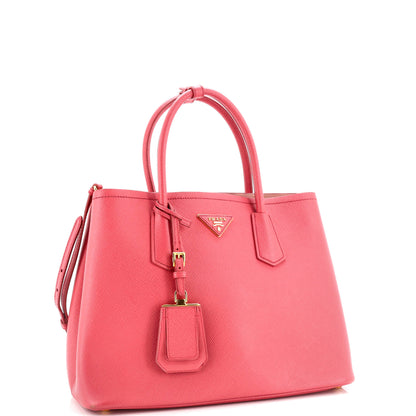 プラダ キュイール ダブルトート サフィアーノレザー ミディアム