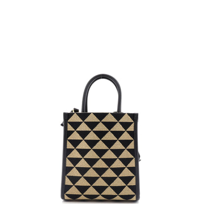 プラダ シンボレ ショッパー トート ジャカード ミニ