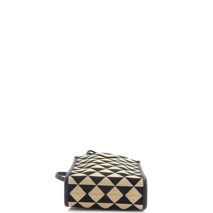 プラダ シンボレ ショッパー トート ジャカード ミニ