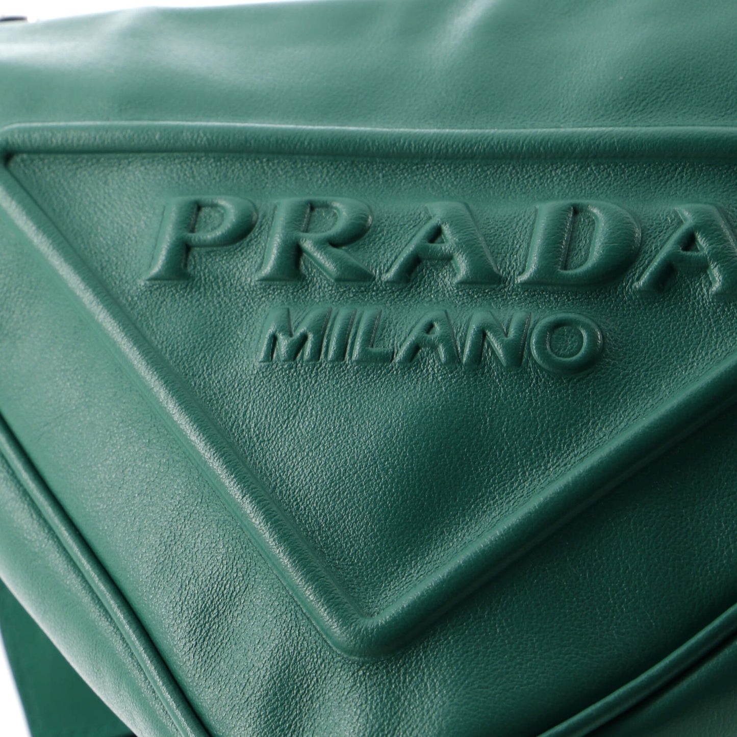 プラダ トライアングルロゴ ジップ クロスボディバッグ レザー スモール