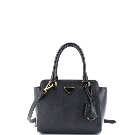 Prada Convertible Tote Saffiano with Soft Calf Mini