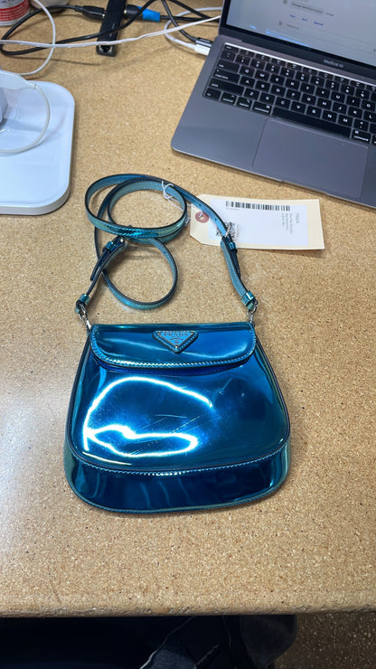 プラダ クレオ フラップ ショルダー バッグ Spazzolato レザー ミニ