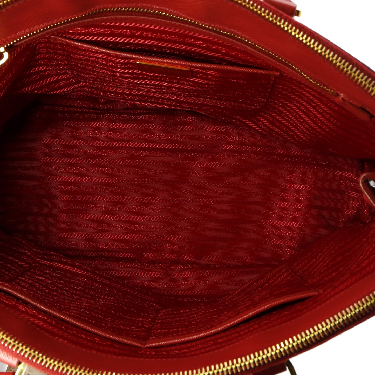 プラダ ダブルジップ リュクス トートバッグ サフィアーノレザー ラージ