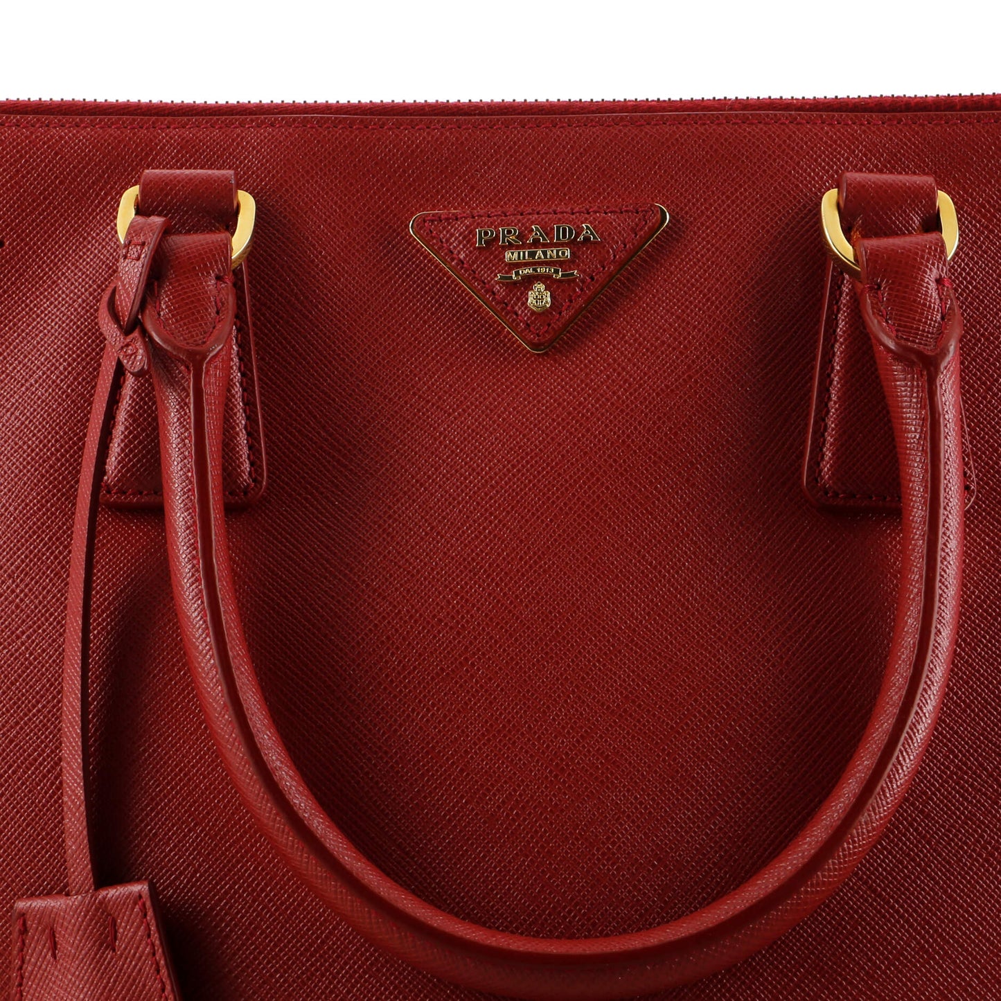 プラダ ダブルジップ リュクス トートバッグ サフィアーノレザー ラージ