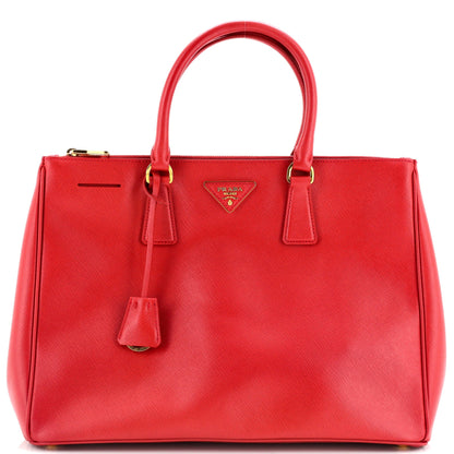 プラダ ダブルジップ リュクス トートバッグ サフィアーノレザー ラージ