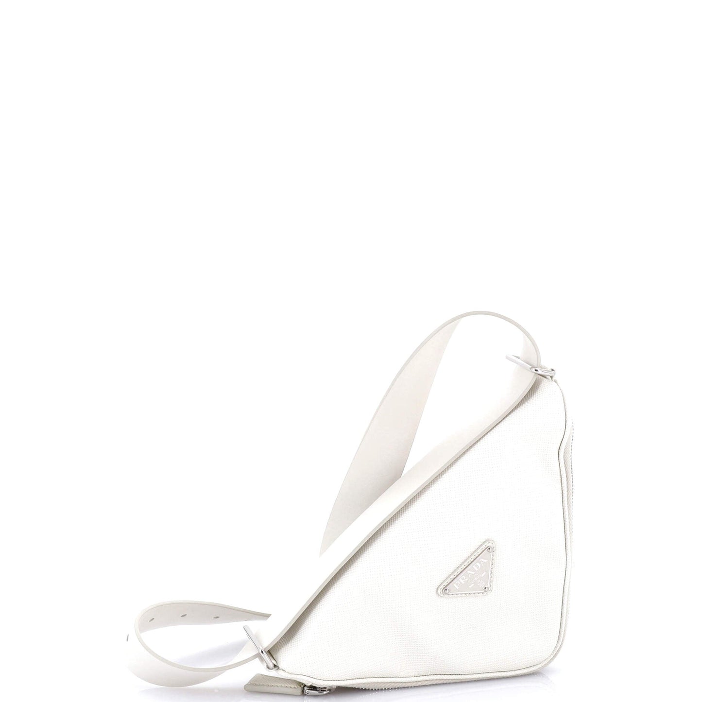 プラダ トライアングルロゴ ジップアラウンド ショルダーバッグ サフィアーノレザー