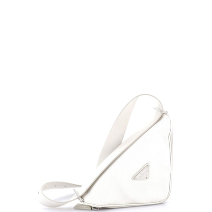 プラダ トライアングルロゴ ジップアラウンド ショルダーバッグ サフィアーノレザー