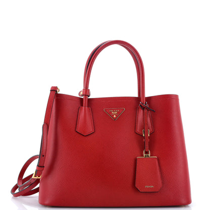 プラダ キュイール ダブルトート サフィアーノレザー ミディアム