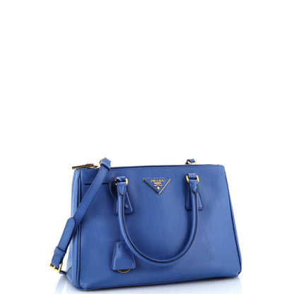 プラダ ダブルジップ リュクス トートバッグ サフィアーノレザー スモール