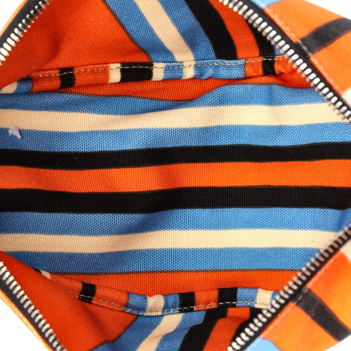 プラダ トライアングルロゴ ジップ クロスボディバッグ プリント キャンバス ラージ