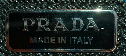 プラダ トライアングルロゴ ジップ クロスボディバッグ プリント キャンバス ラージ