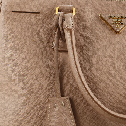 プラダ ダブルジップ リュクス トートバッグ サフィアーノレザー ミディアム