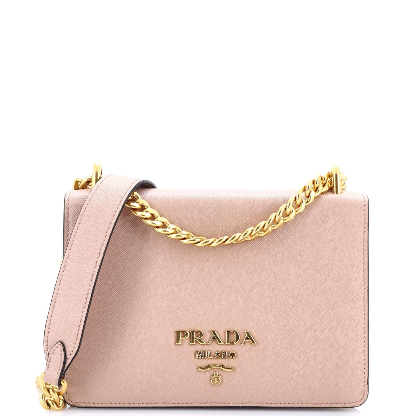 プラダ チェーンフラップバッグ サフィアーノレザー スモール
