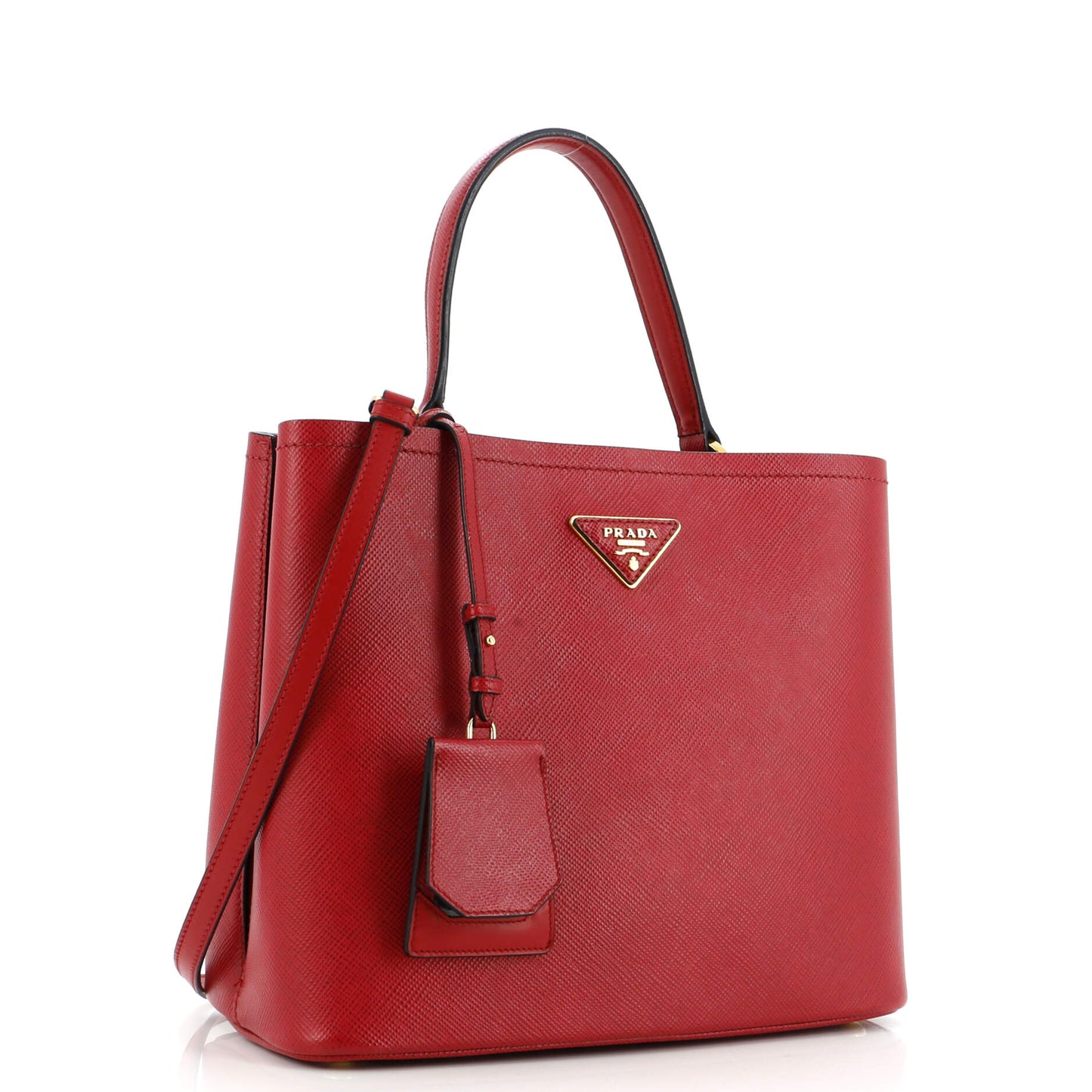 プラダ パニエ バケットバッグ サフィアーノレザー ラージ