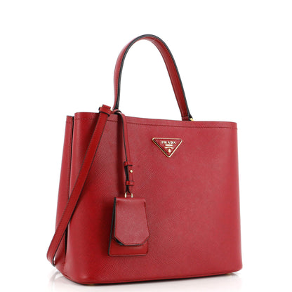 プラダ パニエ バケットバッグ サフィアーノレザー ラージ