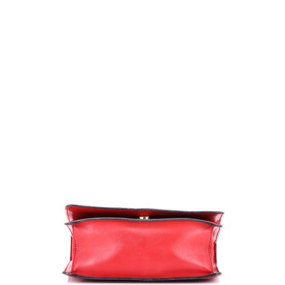 プラダ チェーンフラップ クロスボディバッグ サフィアーノレザー ミニ