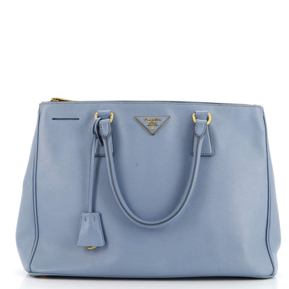 プラダ ダブルジップ リュクス トートバッグ サフィアーノレザー ミディアム