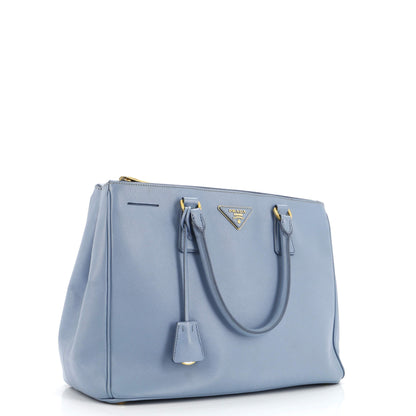 プラダ ダブルジップ リュクス トートバッグ サフィアーノレザー ミディアム