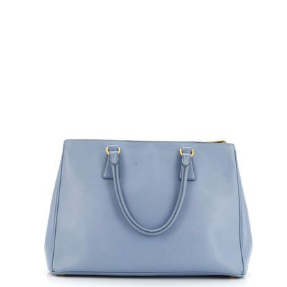 プラダ ダブルジップ リュクス トートバッグ サフィアーノレザー ミディアム