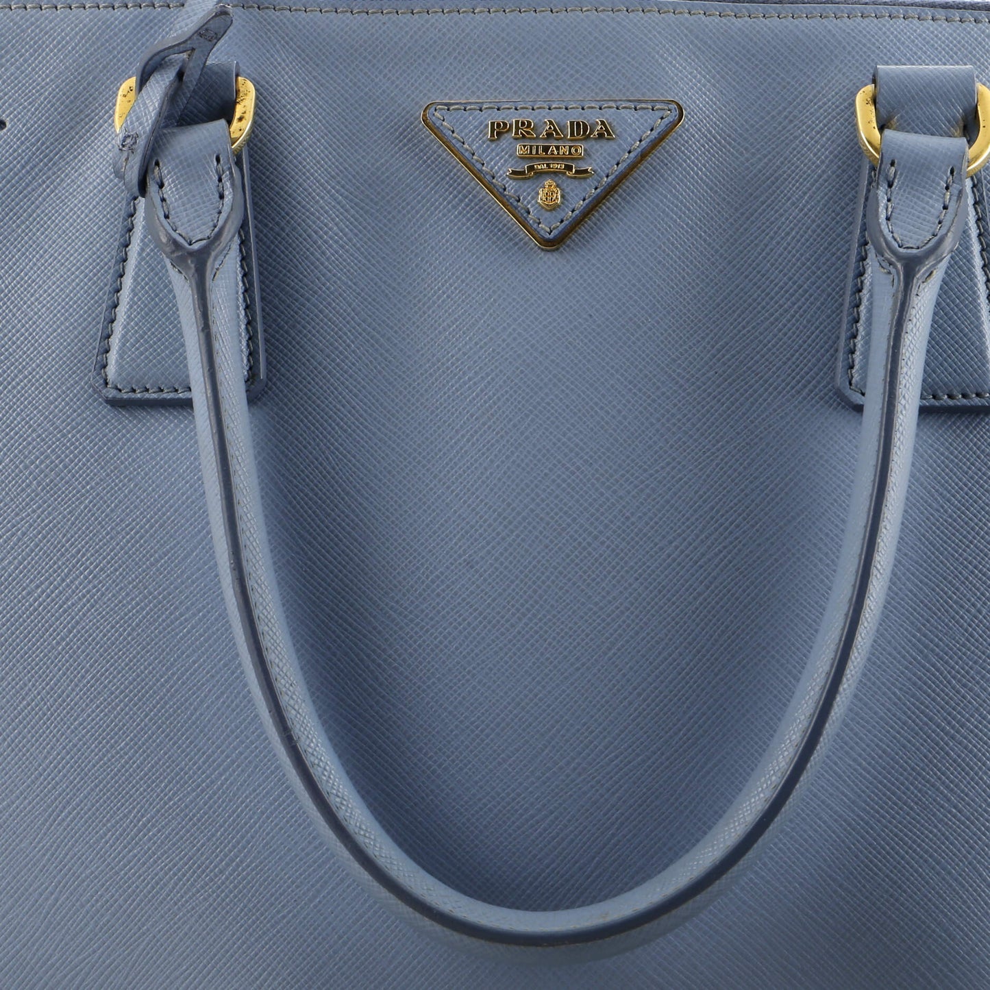 プラダ ダブルジップ リュクス トートバッグ サフィアーノレザー ミディアム