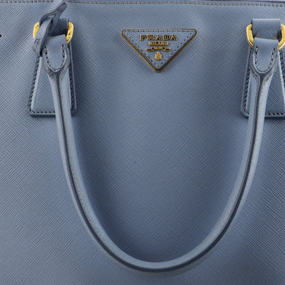 プラダ ダブルジップ リュクス トートバッグ サフィアーノレザー ミディアム