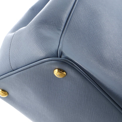 プラダ ダブルジップ リュクス トートバッグ サフィアーノレザー ミディアム