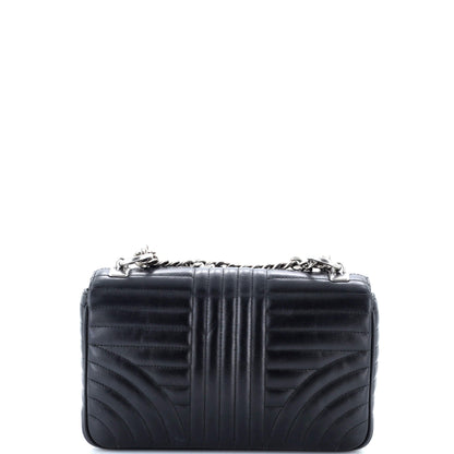 プラダ チェーンフラップショルダーバッグ ダイアグラム キルティングレザー ラージ