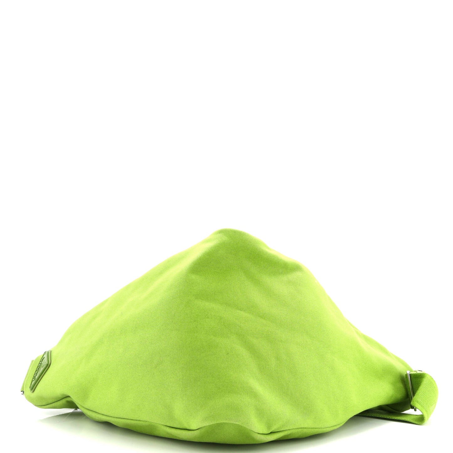 プラダ トライアングルロゴ ジップ クロスボディバッグ エンボス加工 キャンバス ラージ