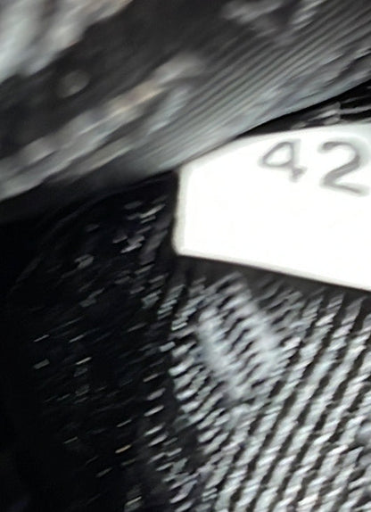 Prada Triangle Logo Wristlet Pouch Embossed Leather