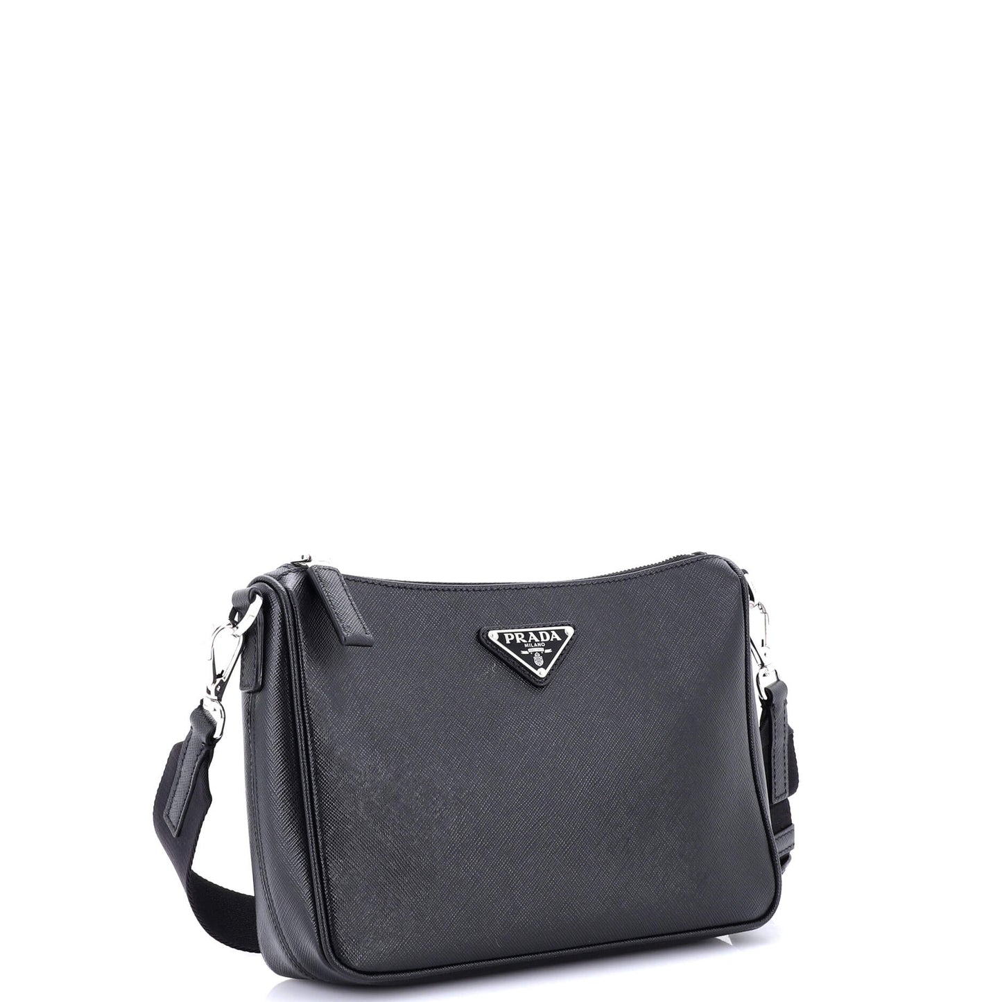 プラダ リ・エディション ジップ メッセンジャーバッグ サフィアーノレザー スモール