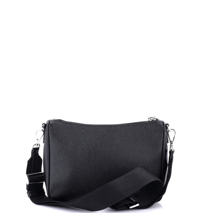 プラダ リ・エディション ジップ メッセンジャーバッグ サフィアーノレザー スモール