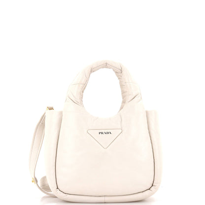 プラダ パッド入りソフトトートレザーミニ