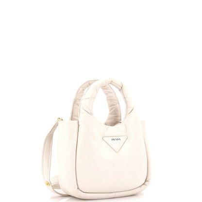 プラダ パッド入りソフトトートレザーミニ