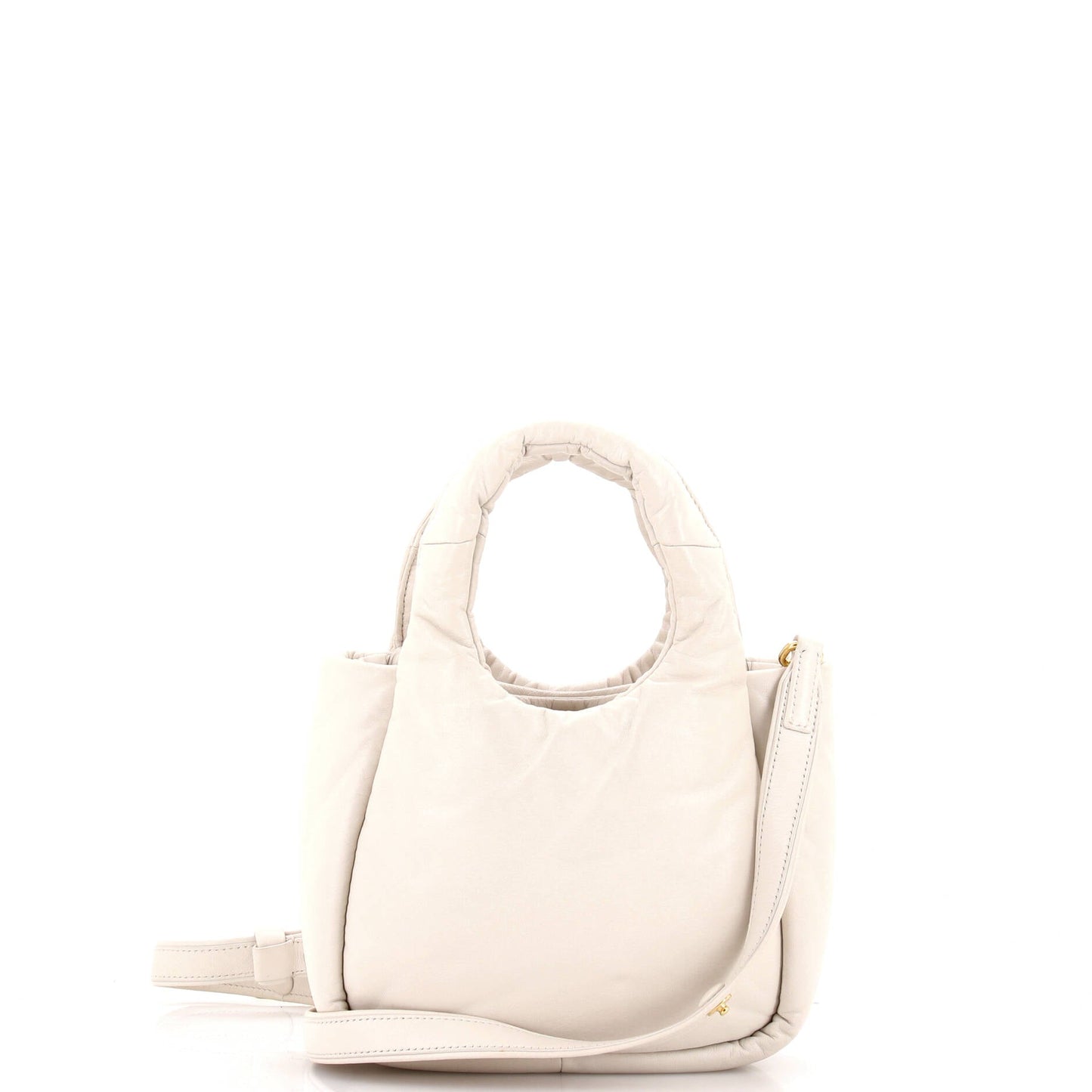 プラダ パッド入りソフトトートレザーミニ