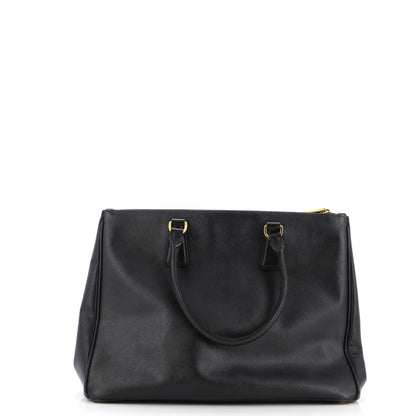 プラダ ダブルジップ リュクス トートバッグ サフィアーノレザー ミディアム