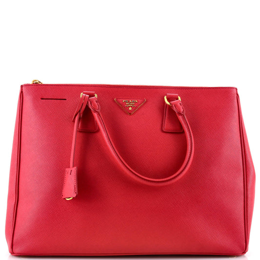 プラダ ダブルジップ リュクス トートバッグ サフィアーノレザー ラージ