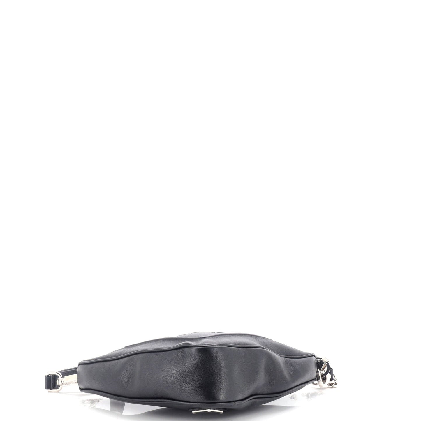 Prada Triangle Logo Zip Crossbody Bag Embossed Grace Lux Small