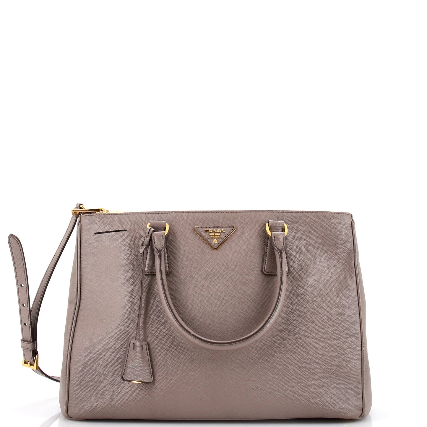 プラダ ダブルジップ リュクス トートバッグ サフィアーノレザー ラージ