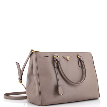 プラダ ダブルジップ リュクス トートバッグ サフィアーノレザー ラージ