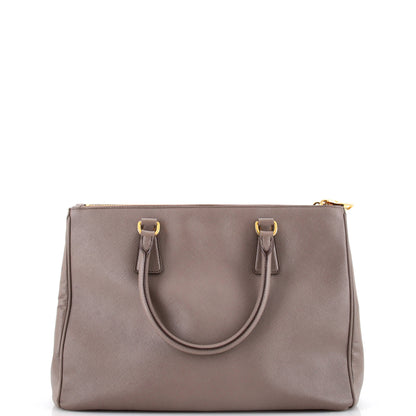 プラダ ダブルジップ リュクス トートバッグ サフィアーノレザー ラージ