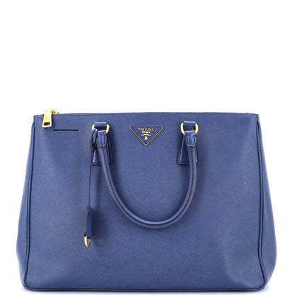 プラダ ダブルジップ リュクス トートバッグ サフィアーノレザー ラージ