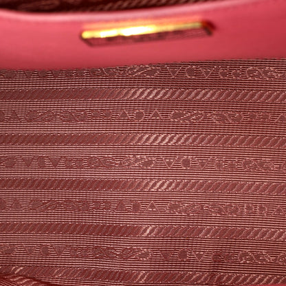 プラダ ダブルジップ リュクス トートバッグ サフィアーノレザー ミディアム