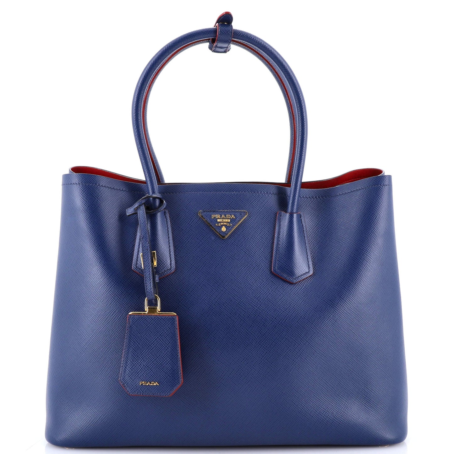 Prada Cuir Double Tote Saffiano Leather Large