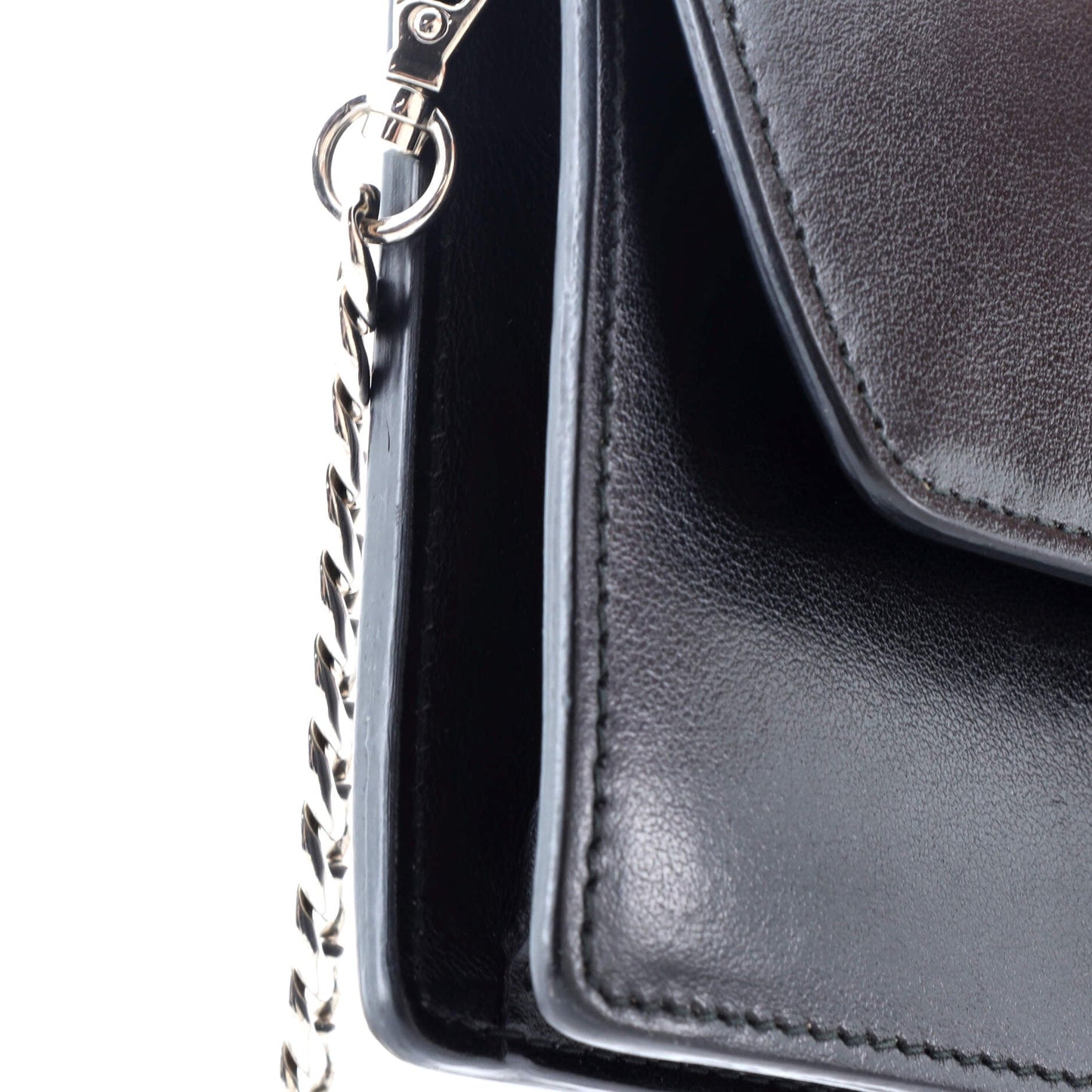 Prada Elektra Wallet on Chain Studded Leather
