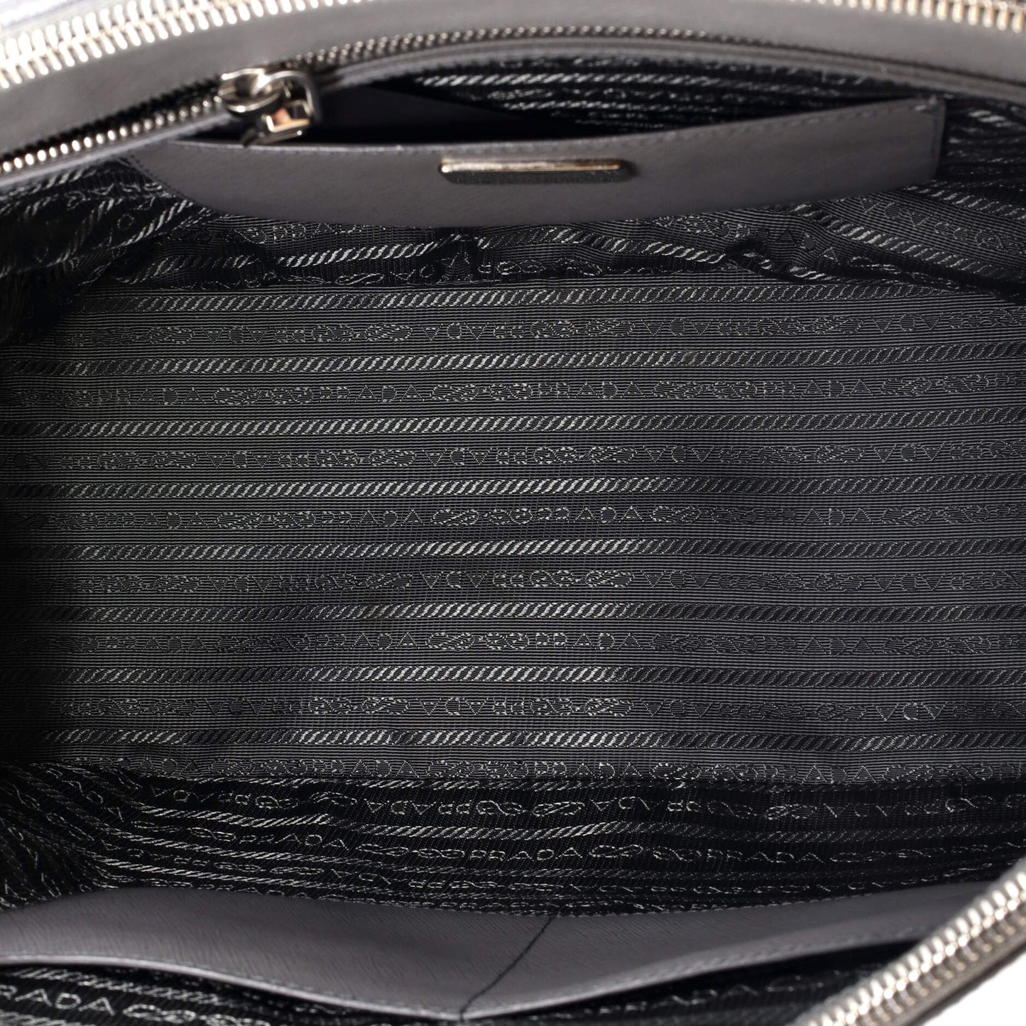 プラダ ダブルジップ リュクス トートバッグ サフィアーノレザー ミディアム
